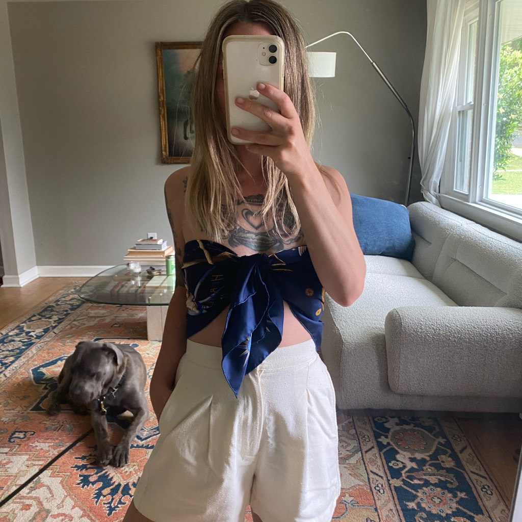 Authentic Hermes Silk Scarf